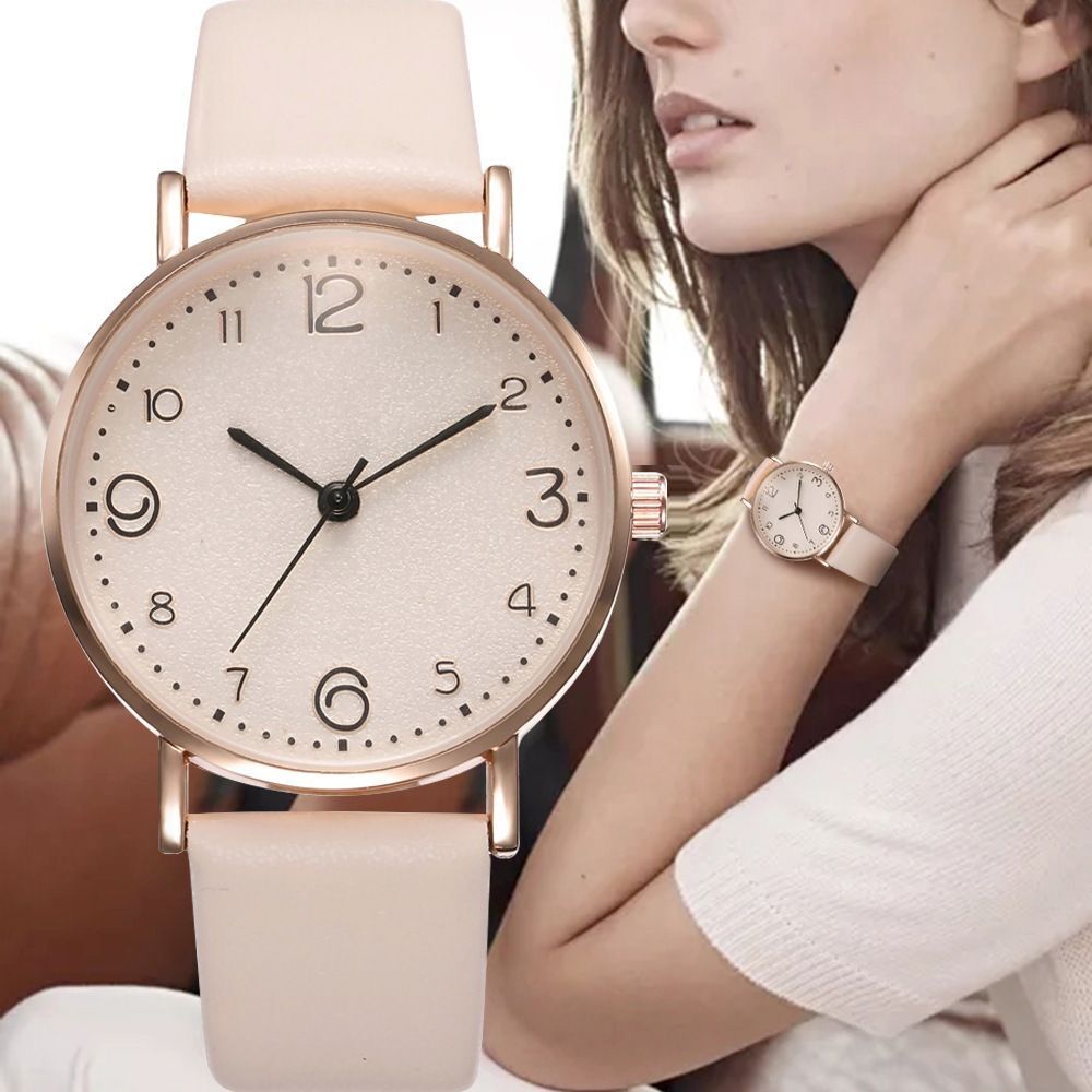 Luxury Watch With Rubber Strap - Women Watches Ladies Casual Arabic Numbers