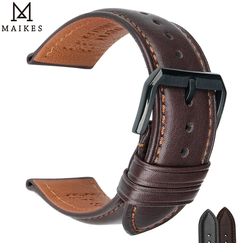 Luxury Watch Longines - MAIKES luxury Genuine Leather Watch Bands