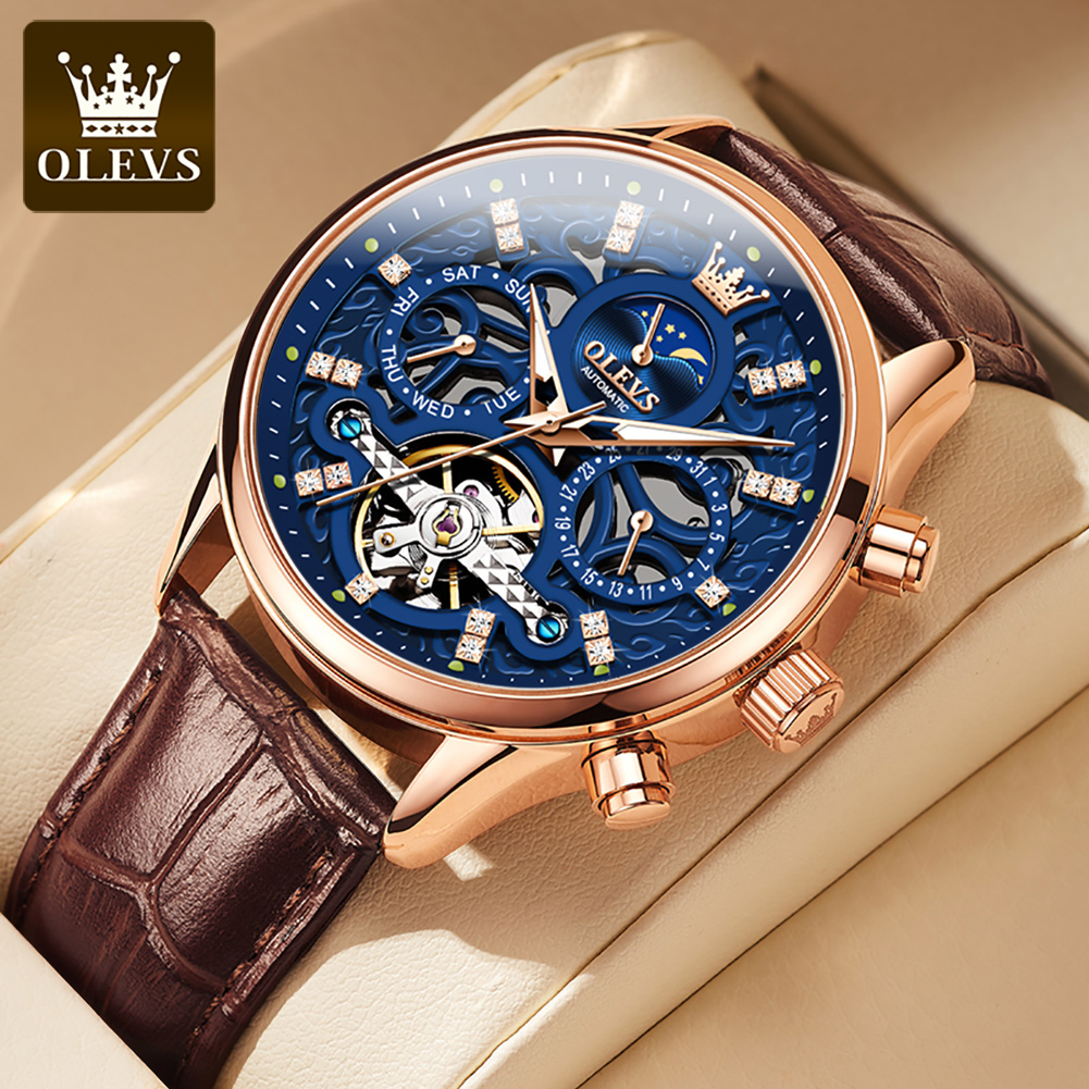 Luxury Watch Winder - OLEVS 6658 Original Brand Automatic Watch
