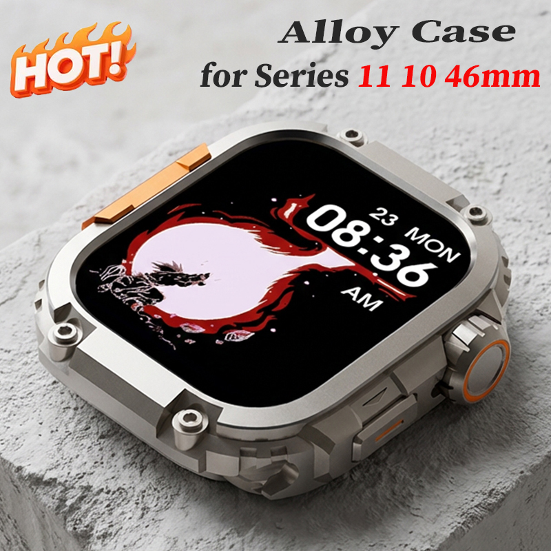 Luxury Watch Protection Film - Alloy Case for Apple Watch Series