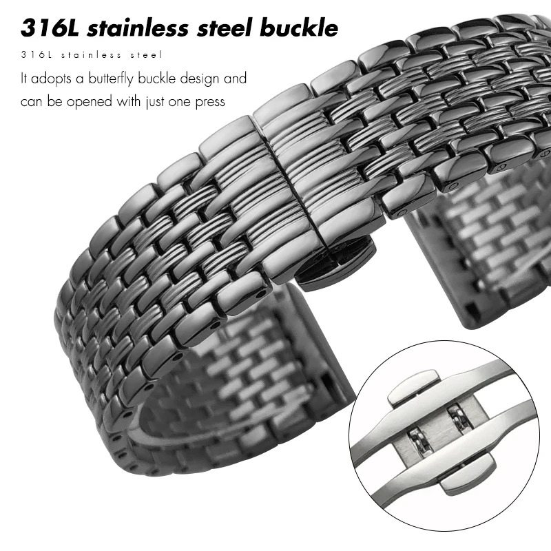 Luxury Watch Longines - Luxury Stainless Steel Watchband 14mm 16mm