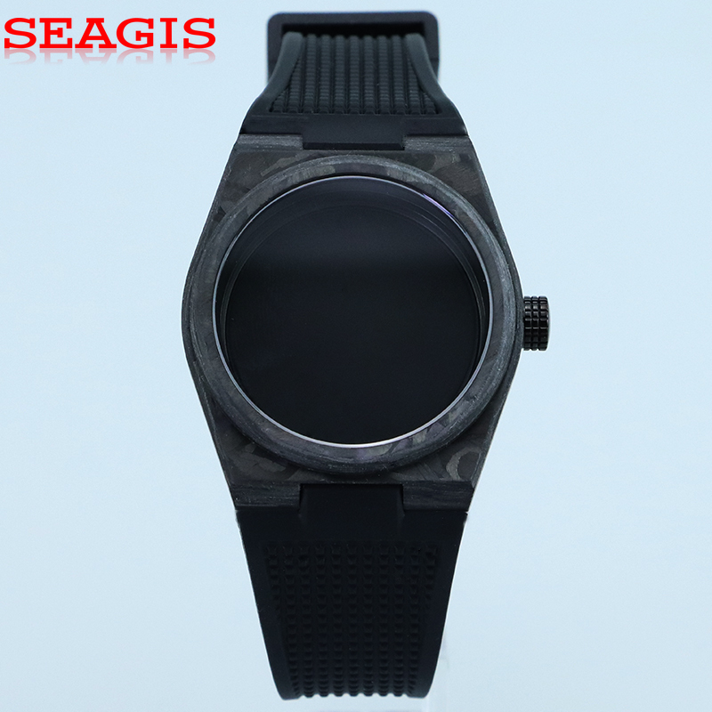 Luxury Watch Protection Film - SEAGIS Carbon Fiber 40mm Automatic Watch,