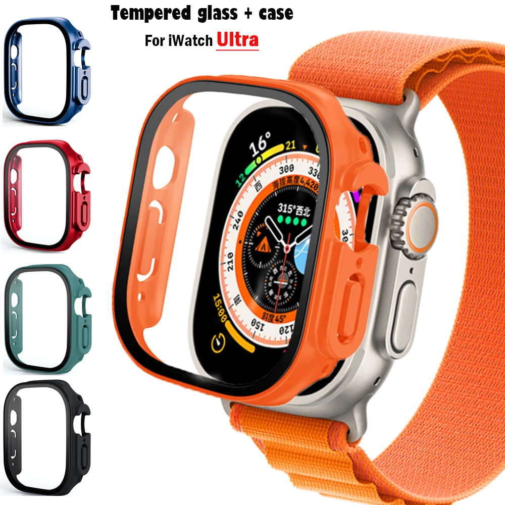 Luxury Watch Protection Film - Glass+case For Apple Watch Ultra 49mm