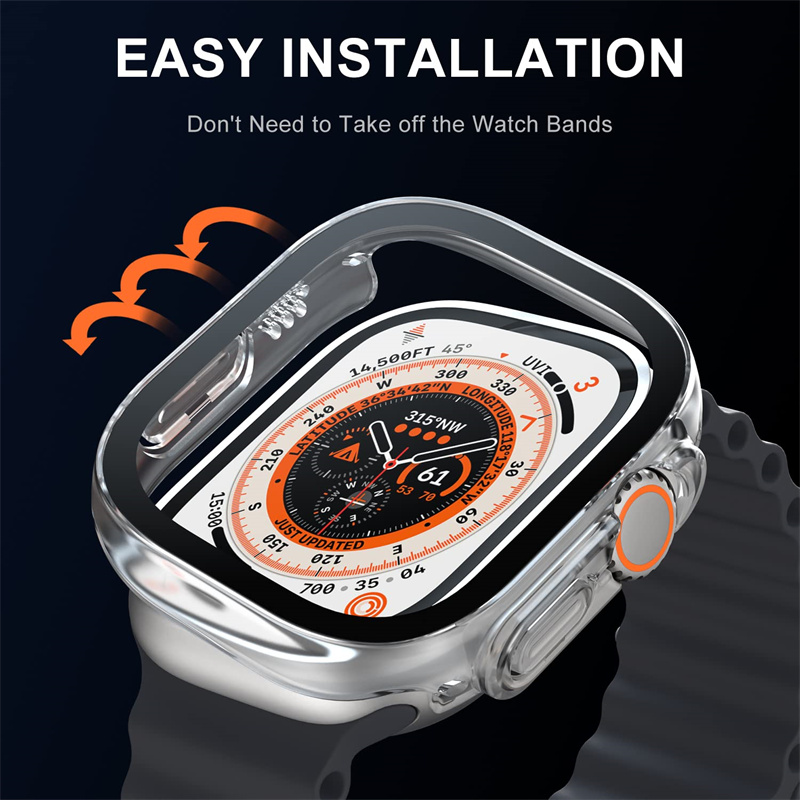 Glass+case For Apple Watch Ult - Luxury Watch Protection Film ulasan dan harga