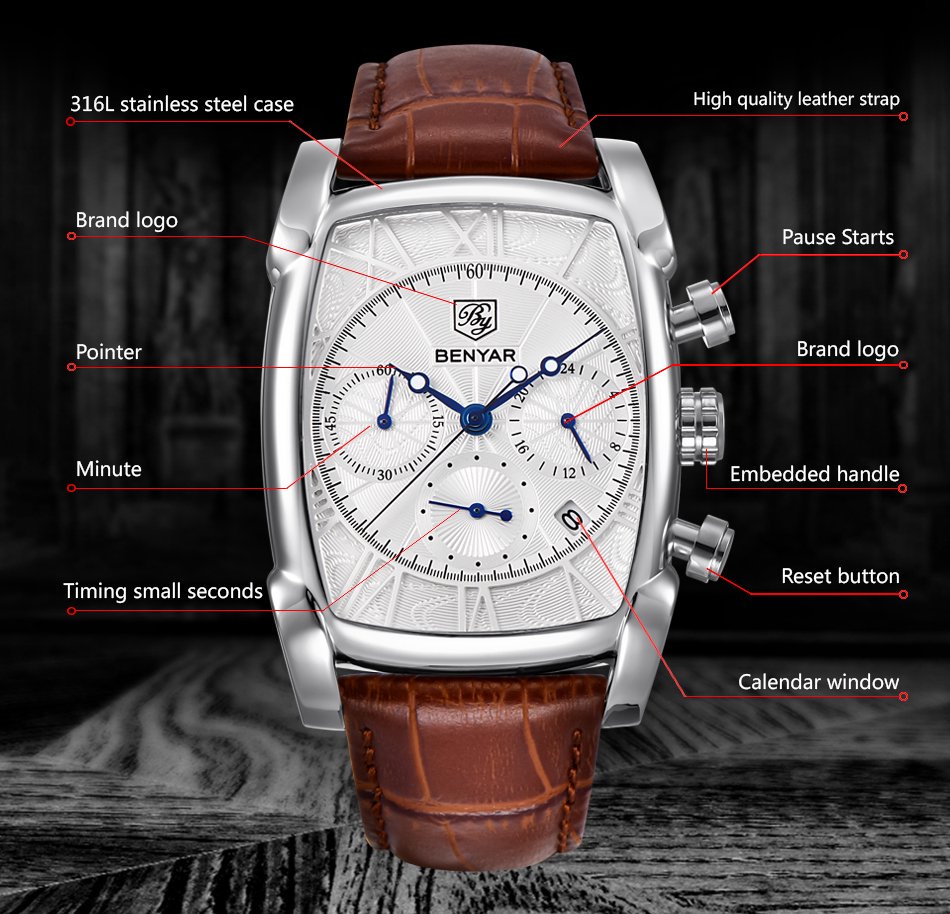 Relogio Masculino Mens Watches - Luxury Watch Holder For Men ulasan dan harga