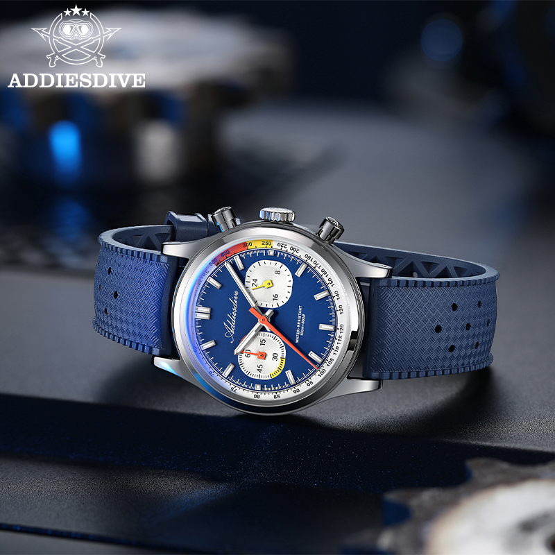 ADDIESDIVE Men Quartz Chronogr - Luxury Watch With Rubber Strap ulasan dan harga