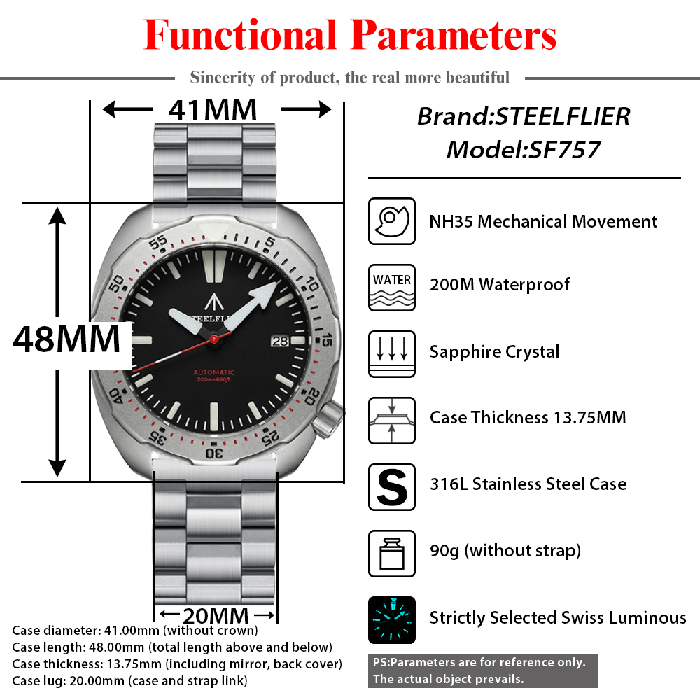2026 New STEELFLIER SF757 Dive - Luxury Watch Second Hand ulasan dan harga
