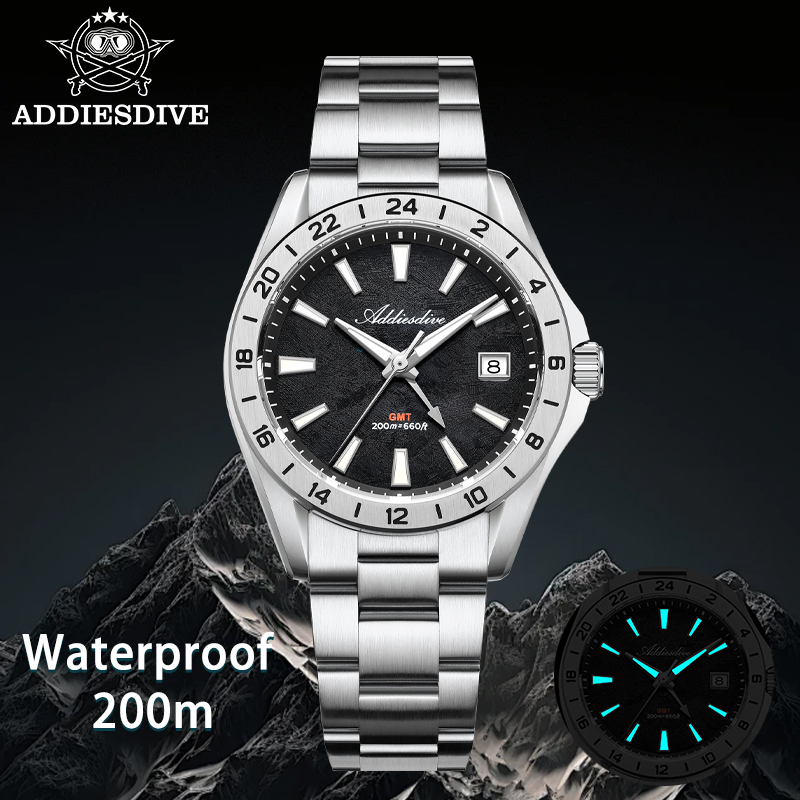 ADDIESDIVE GMT Quartz Watch St - Luxury Watch La ulasan dan harga