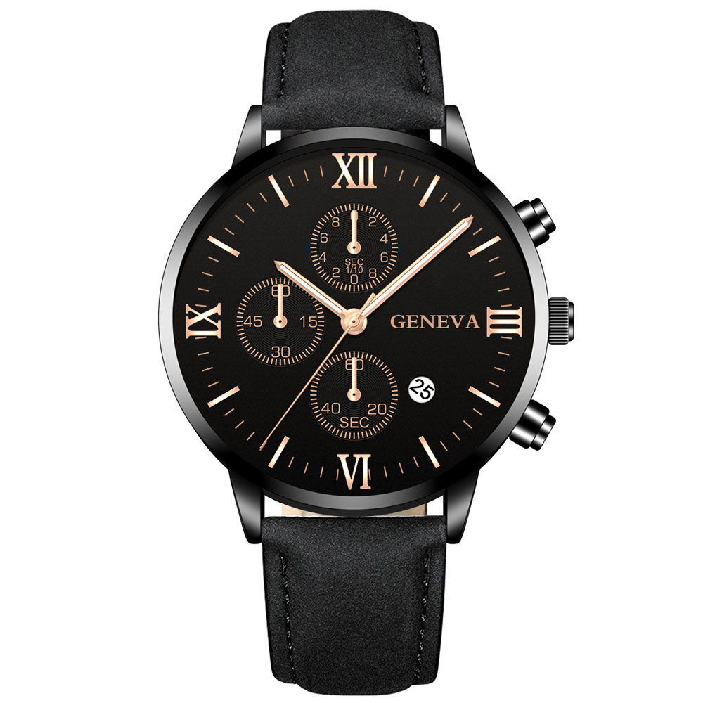 Geneva Fashion  Men Date Alloy - Luxury Watch Protection Film ulasan dan harga