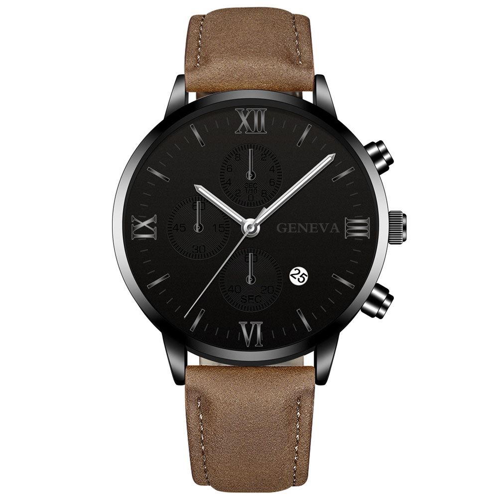 Geneva Fashion  Men Date Alloy - Luxury Watch Protection Film ulasan dan harga