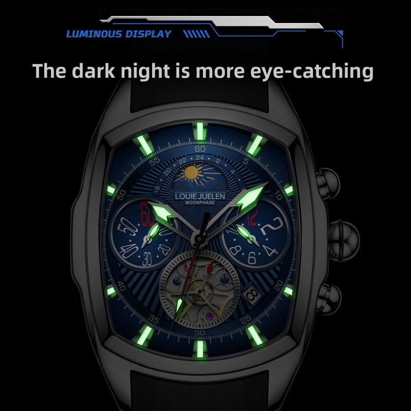 Men's Luxury Quartz Watch with - Tourbillon Movement Watch ulasan dan harga