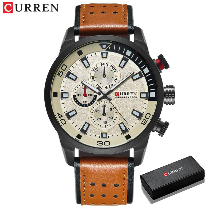 2017 CURREN Stylish Watch Men  - Luxury Watch Holder For Men ulasan dan harga