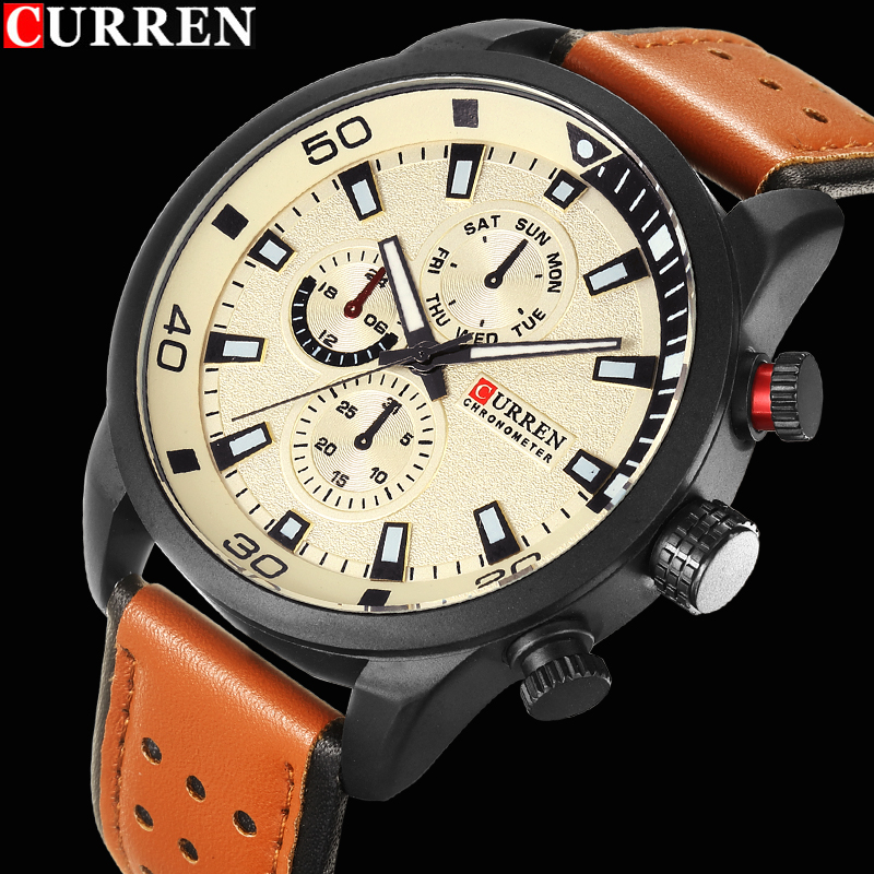 2017 CURREN Stylish Watch Men  - Luxury Watch Holder For Men ulasan dan harga