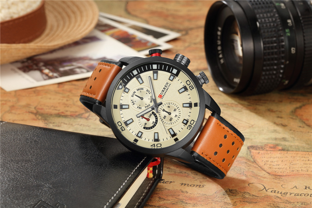 2017 CURREN Stylish Watch Men  - Luxury Watch Holder For Men ulasan dan harga