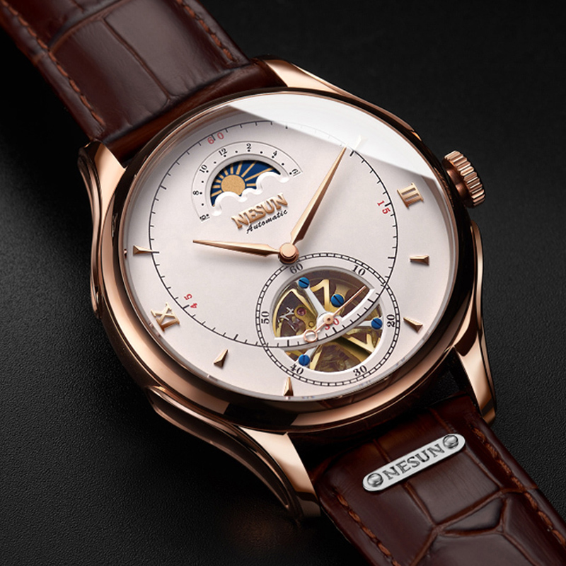 Automatic Mechanical Watch Swi - Tourbillon Movement Watch ulasan dan harga
