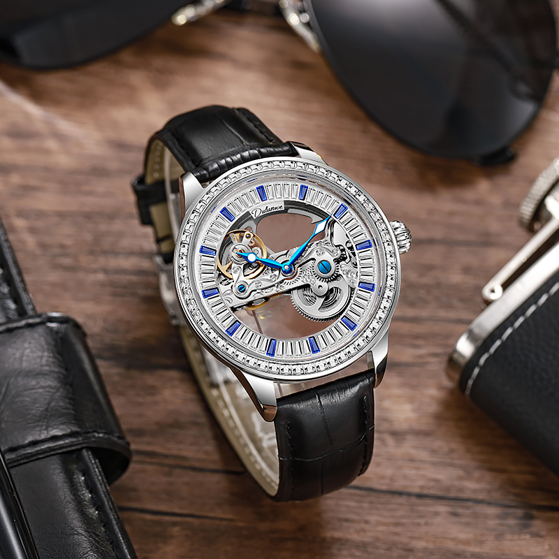 Top Brand Zircon Dial Skeleton - Luxury Watch Winder ulasan dan harga