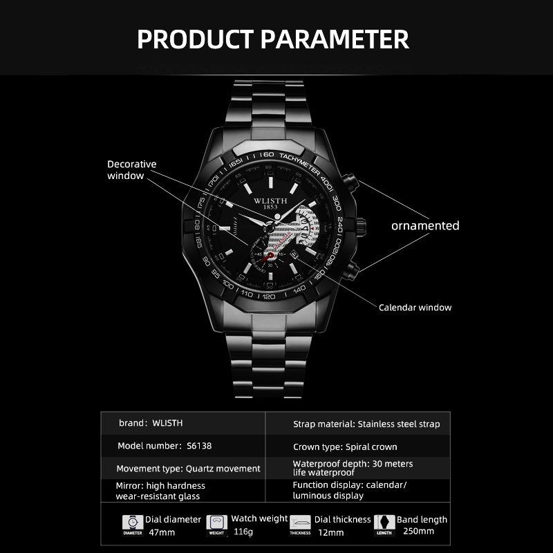 Luxury Brand Man Watch Waterpr - Luxury Watch Magazine ulasan dan harga