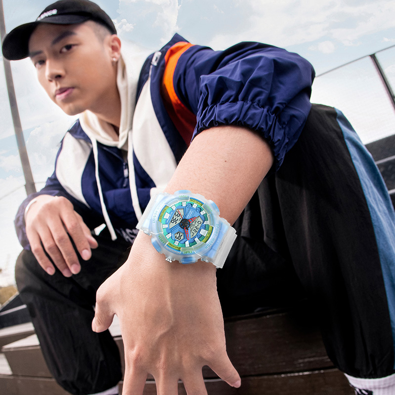 TIMEARTX Men's Watch Luxury Mu - Luxury Watch With Rubber Strap ulasan dan harga