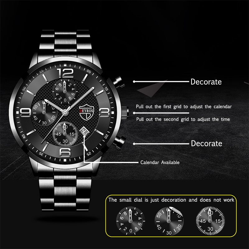 Brand Fashion Men's Sports Wat - Luxury Watch Holder For Men ulasan dan harga