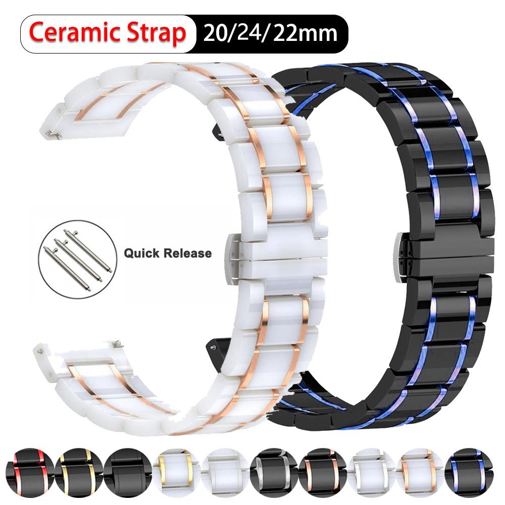 20mm 22mm 24mm Ceramic band Fo - Luxury Watch Galaxy ulasan dan harga