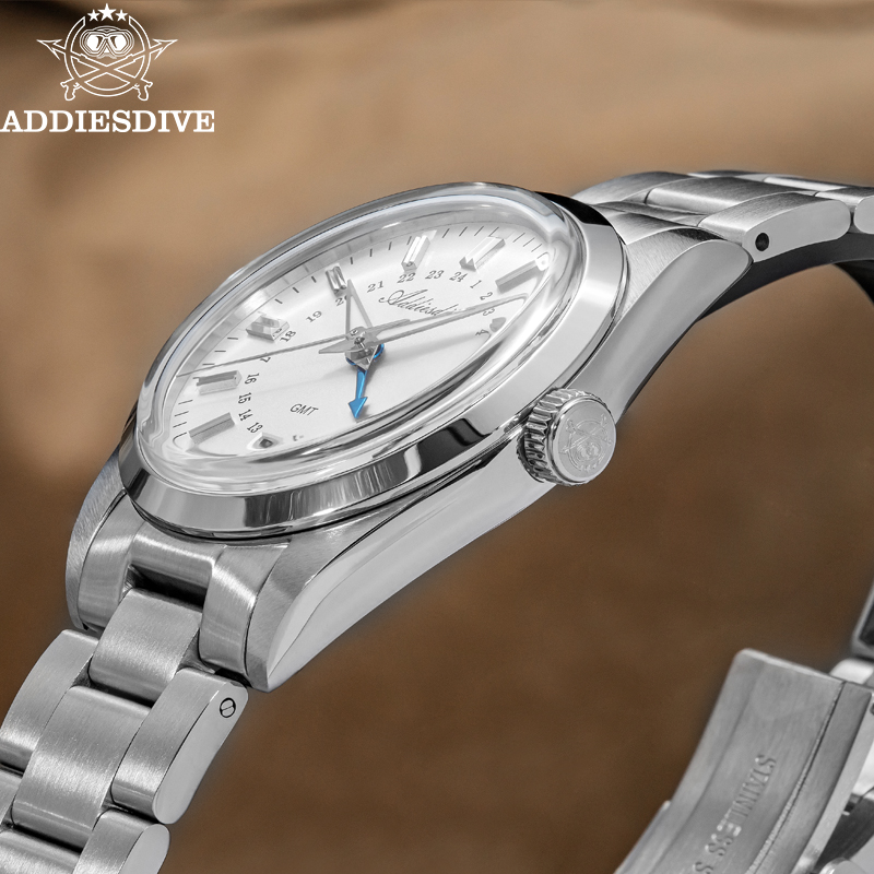 ADDIESDIVE Men GMT Quartz Move - Luxury Watch La ulasan dan harga