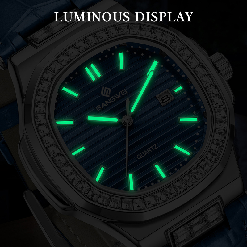 BANGWEI Top Brand Luxury Mens  - Luxury Watch Holder For Men ulasan dan harga