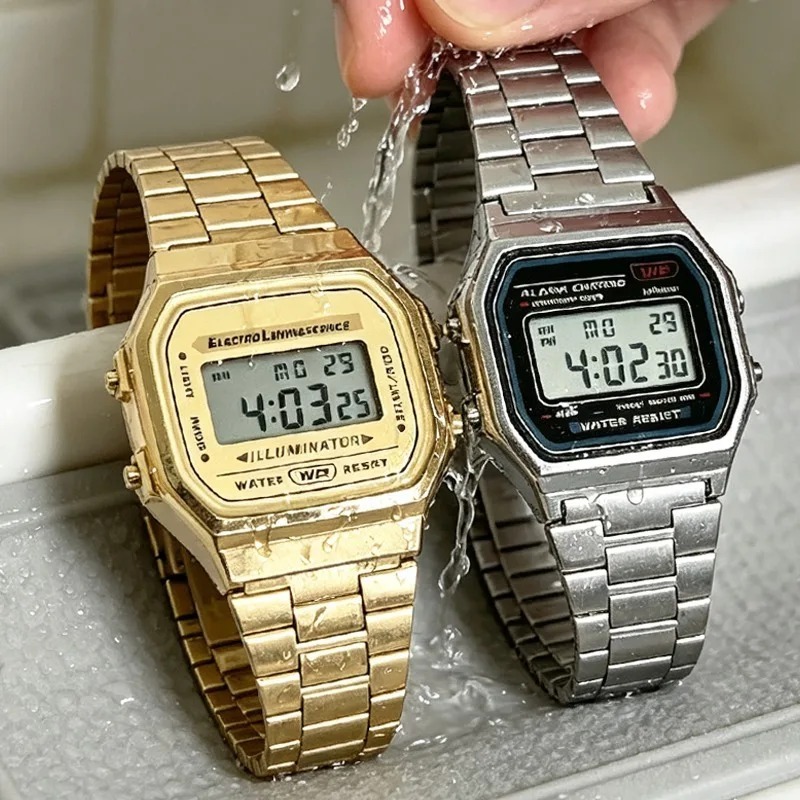 Luxury F91W Steel Band Watches - Luxury Watch Winder ulasan dan harga