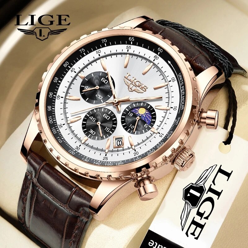 LIGE New Mens Watches Top Bran - Luxury Watch Low Price ulasan dan harga