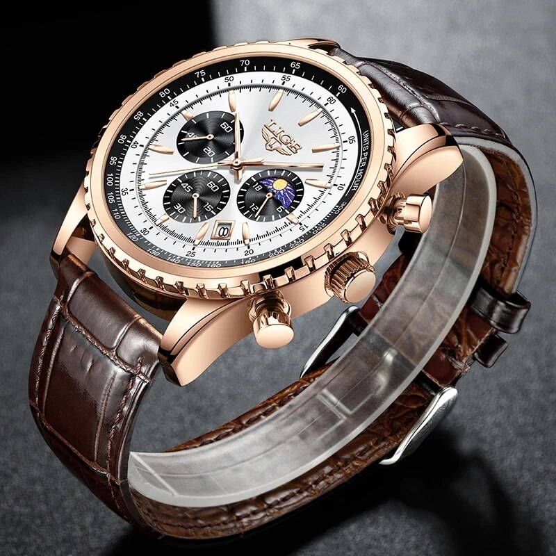 LIGE New Mens Watches Top Bran - Luxury Watch Low Price ulasan dan harga