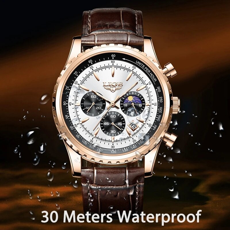 LIGE New Mens Watches Top Bran - Luxury Watch Low Price ulasan dan harga
