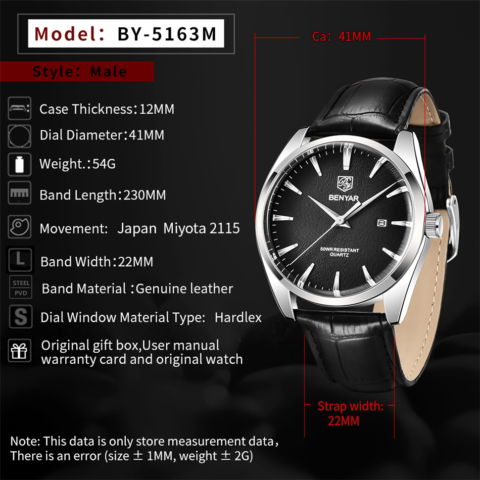 Benyar 5163 Top Brand Luxury M - Luxury Watch Magazine ulasan dan harga