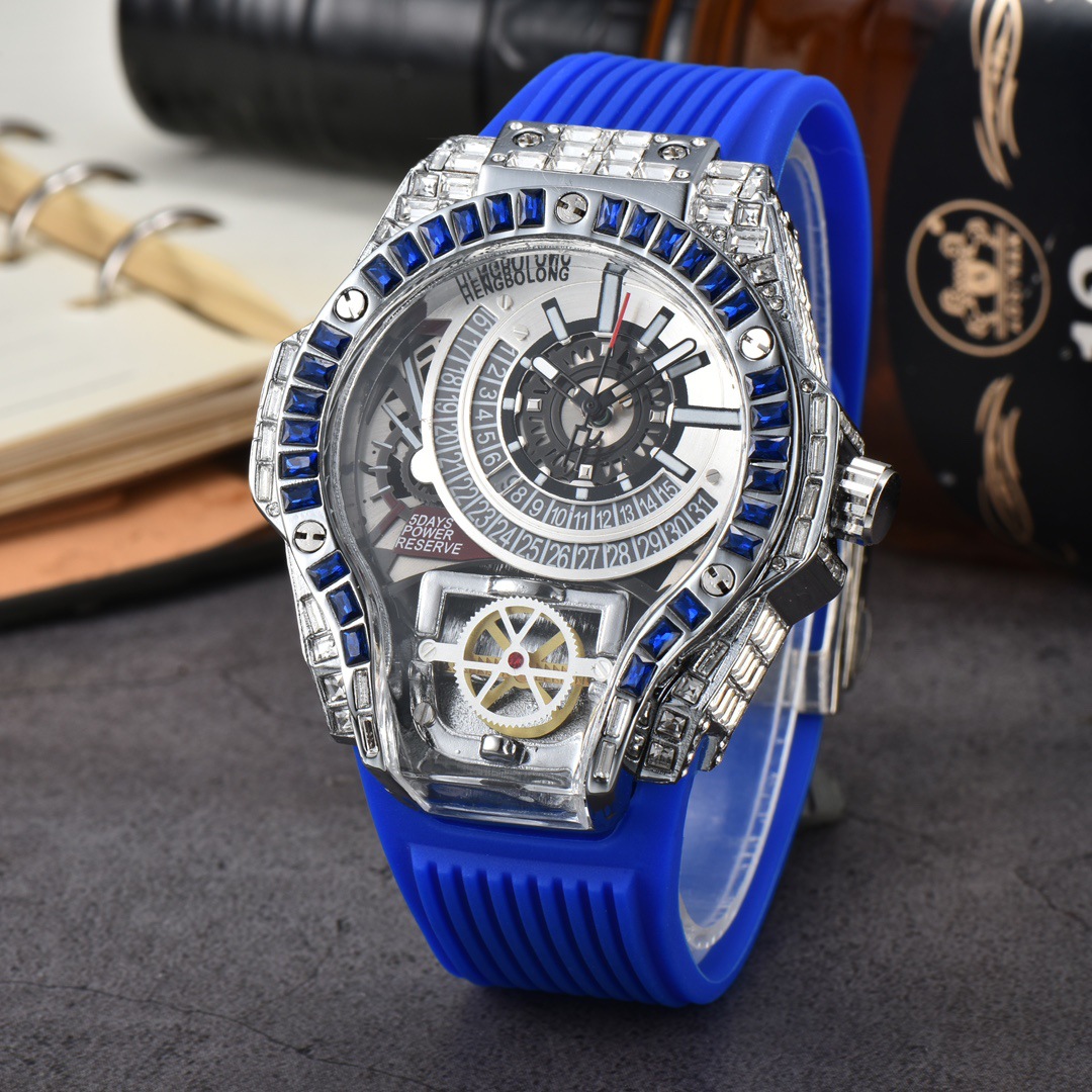 Full diamond Case Business Lux - Luxury Watch With Rubber Strap ulasan dan harga