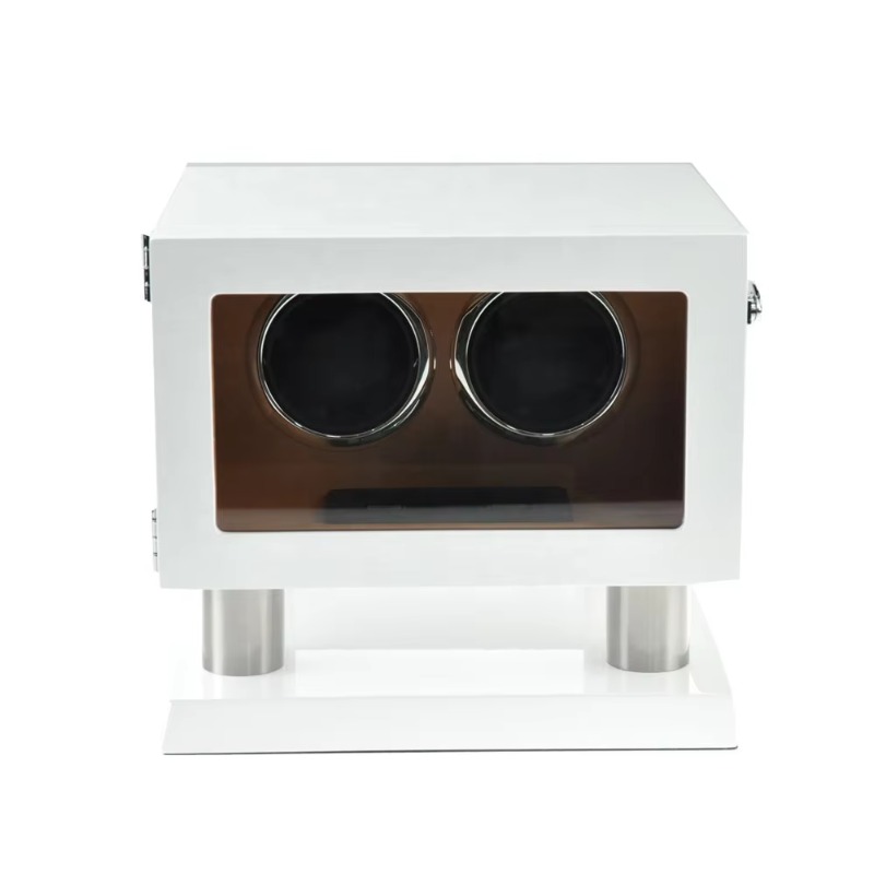 White Brown Leather Controller - Luxury Watch Winder ulasan dan harga