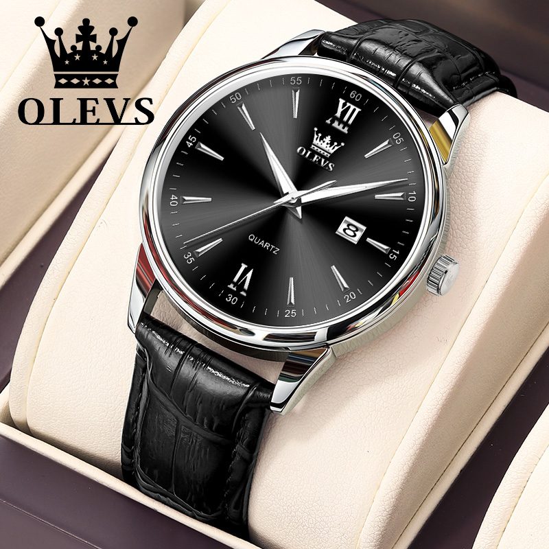 OLEVS Quartz Men's Watch Fashi - Luxury Watch Holder For Men ulasan dan harga