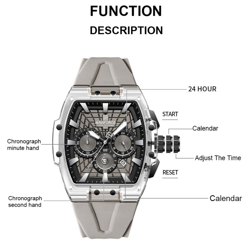 NF6113 NAVIFORCE Men's Multifu - Minute Repeater Watch ulasan dan harga