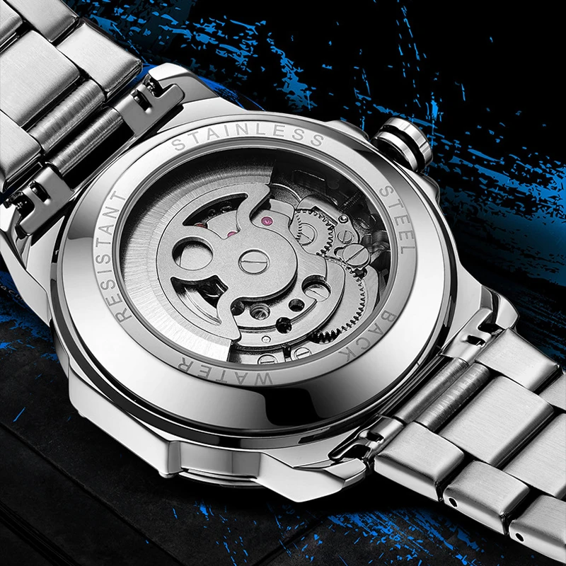 ABORNI 9039 Unique Design Skel - Tourbillon Movement Watch ulasan dan harga