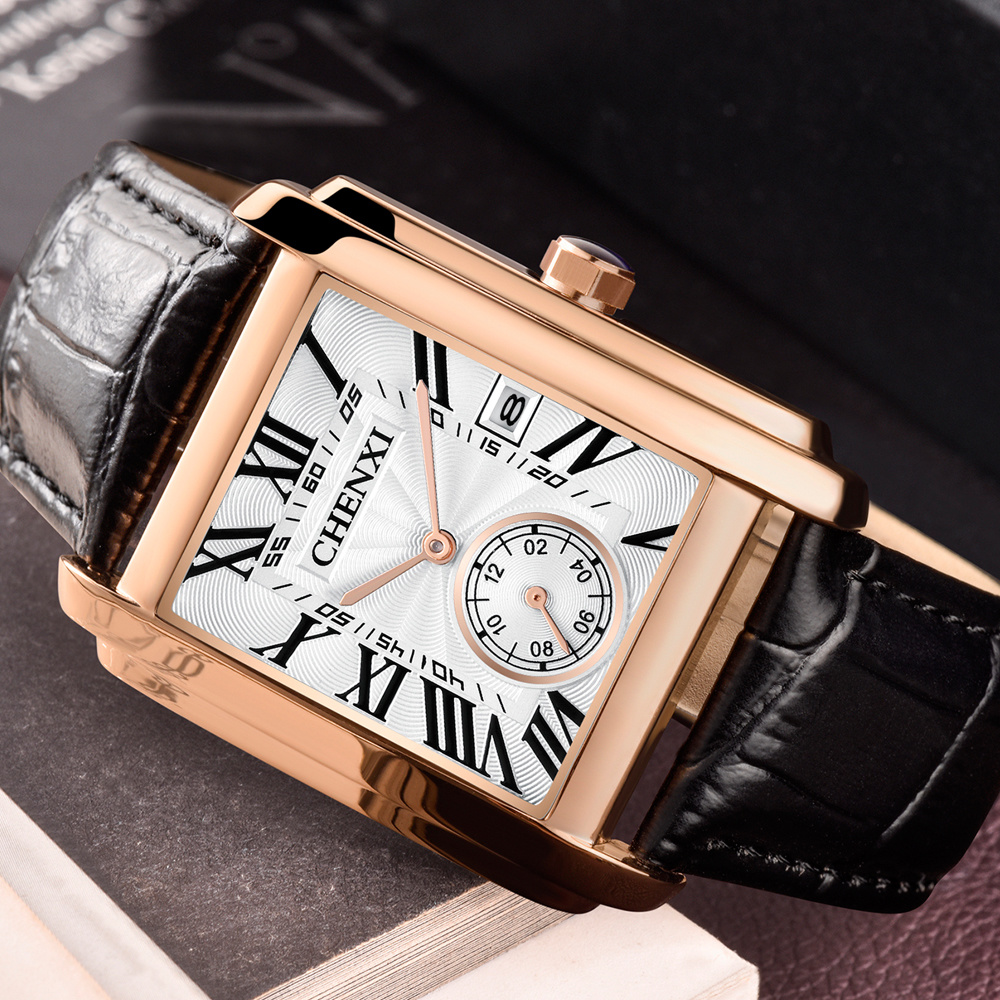 CHENXI 8216 Fashion Classic Sq - Luxury Watch Holder For Men ulasan dan harga