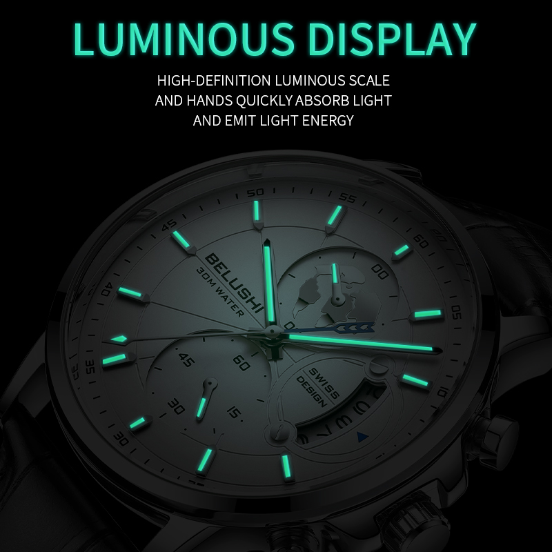 Mens Watches Waterproof Chrono - Luxury Watch Longines ulasan dan harga