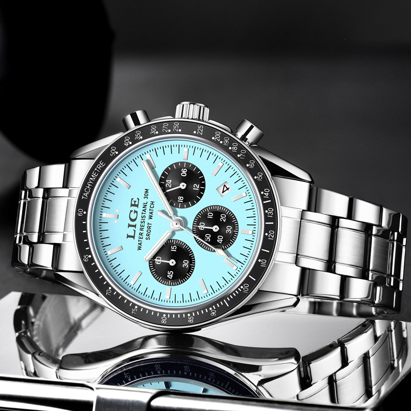 LIGE Top Brand Luxury New Men  - Luxury Watch Low Price ulasan dan harga