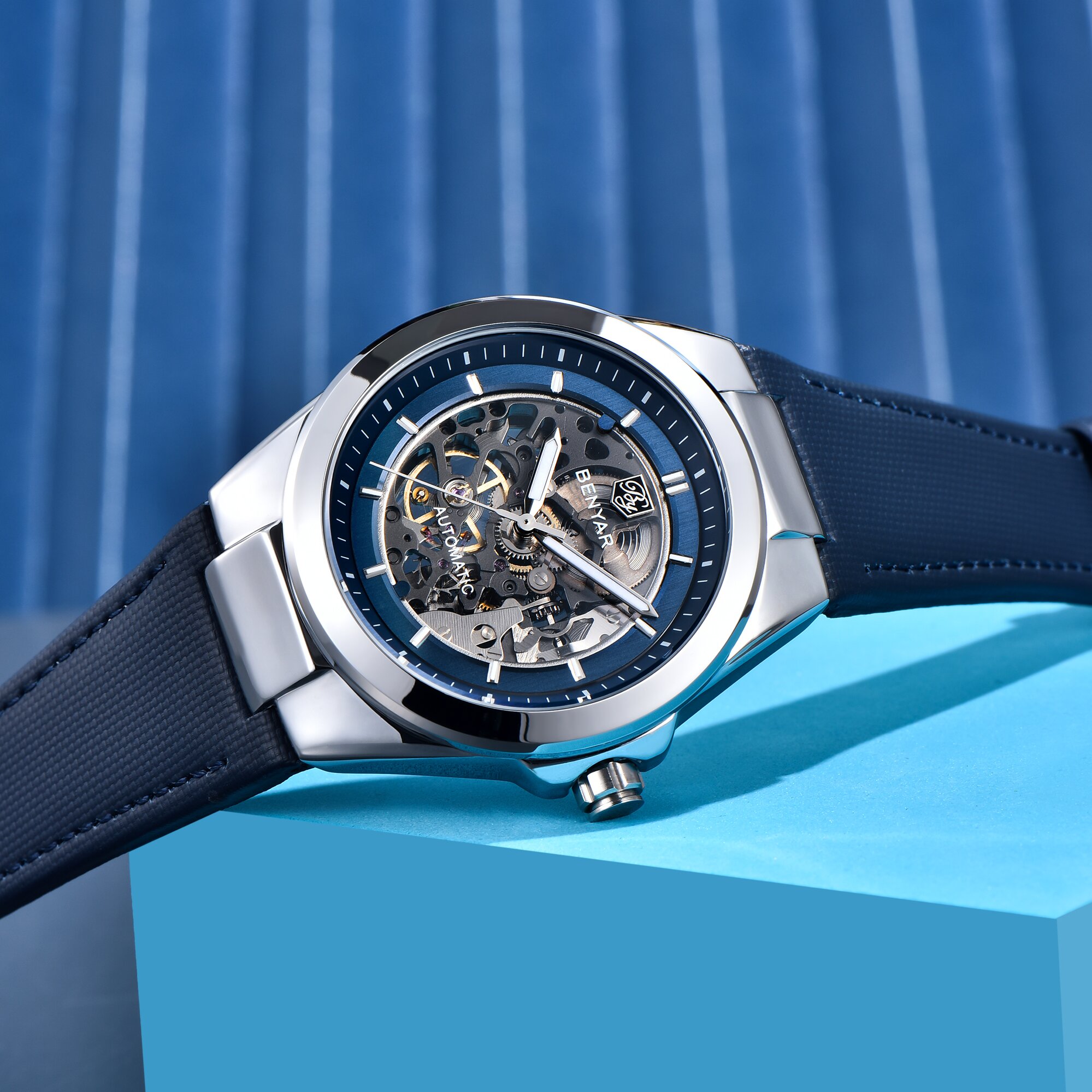 BENYAR Luxury Mens Automatic B - Tourbillon Movement Watch ulasan dan harga