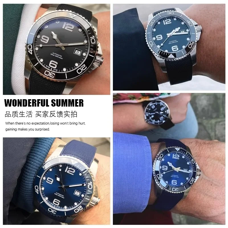 High Quality Silicone Fluorous - Luxury Watch Longines ulasan dan harga