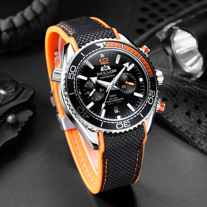 PAULAREIS P Luxury Men Automat - Luxury Watch With Rubber Strap ulasan dan harga