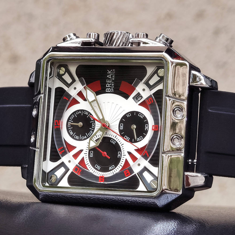 New Luxury Top Brand Chronogra - Luxury Watch With Rubber Strap ulasan dan harga