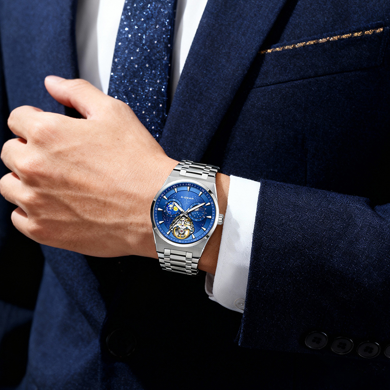 X-GEAR Flywheel Skeleton Autom - Tourbillon Movement Watch ulasan dan harga
