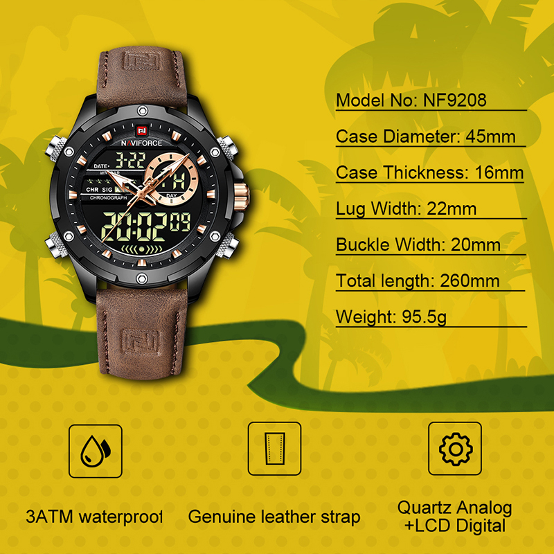 New NAVIFORCE Men Watches Quar - Luxury Watch Low Price ulasan dan harga
