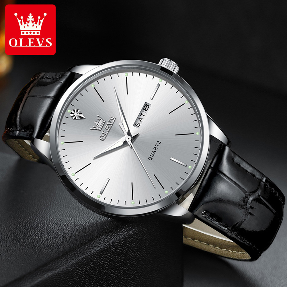 OLEVS 2935 Men's Watch Dual Ca - Luxury Watch Longines ulasan dan harga