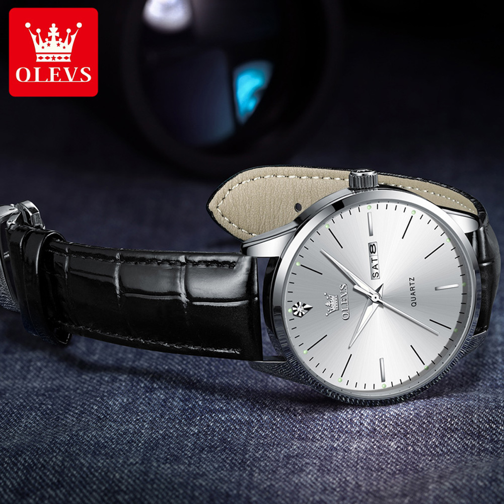 OLEVS 2935 Men's Watch Dual Ca - Luxury Watch Longines ulasan dan harga