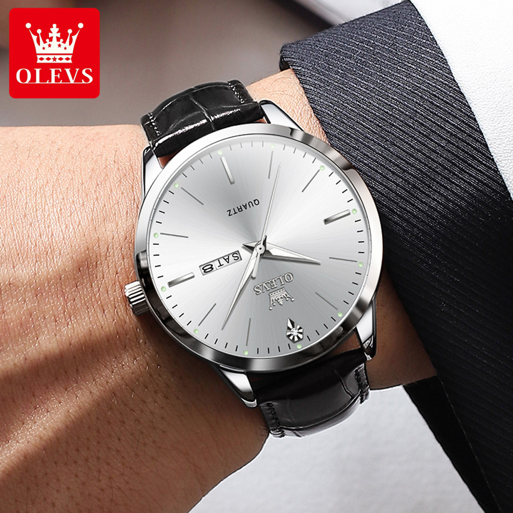 OLEVS 2935 Men's Watch Dual Ca - Luxury Watch Longines ulasan dan harga