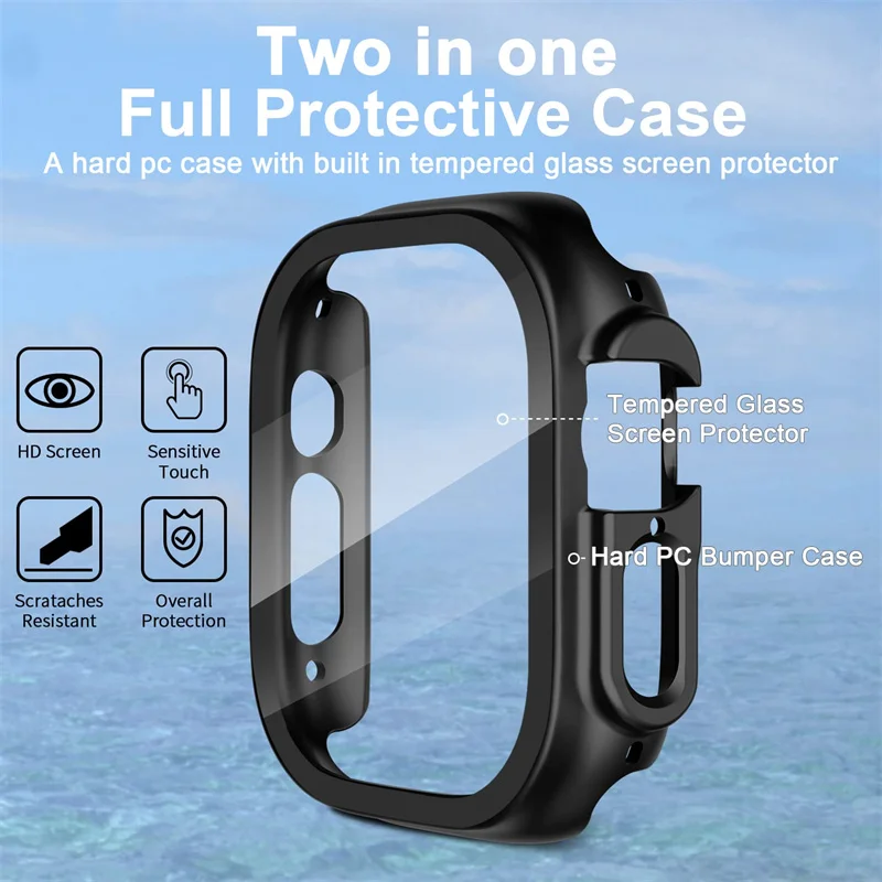 Glass+case For Apple Watch Ult - Luxury Watch Protection Film ulasan dan harga