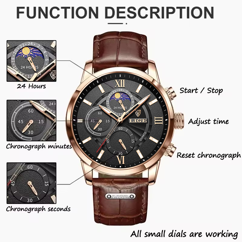 Men's Watches LIGE Top Brand L - Luxury Watch Magazine ulasan dan harga
